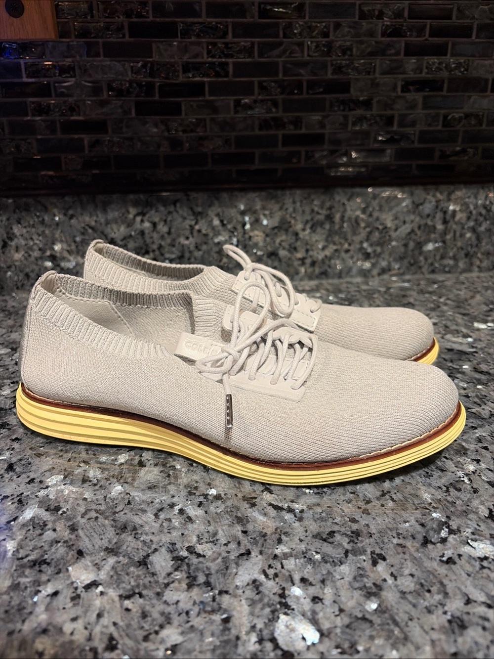 Cole Haan ZEROGRAND Stitchlite Gray Lace Oxford Sneakers Women's Size 7.5 B